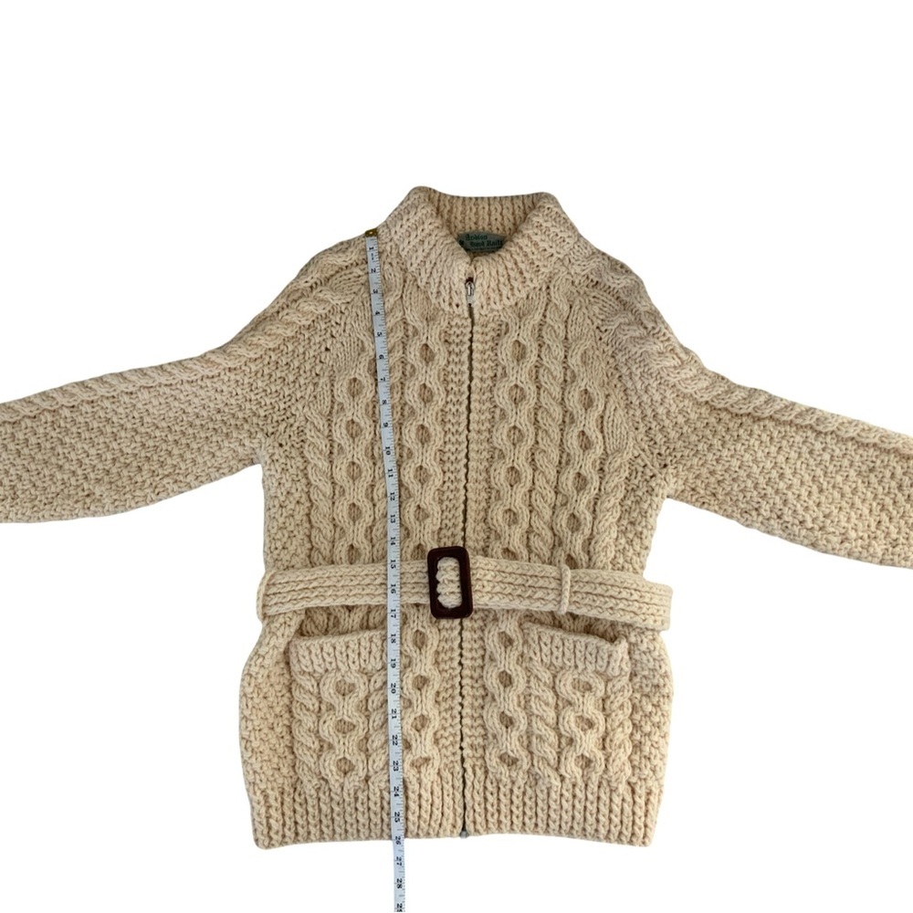 Andion Chunky Knit Fisherman Sweater Made in Ireland - Picture 3 of 5